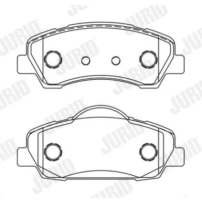 Imagen de JURID 573630J Juego de pastillas freno no preparado para indicador desgaste con accesorios PEUGEOT: 308 II Hatchback, SW 2, 301 Berlina