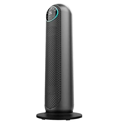 Imagen de Cecotec Calefactor Baño Cerámico Ready Warm 10150 Smart Ceramic Pro. 2200 W, Termostato Regulable, Pantalla LED, Temporizador, Oscilación, Mando a Distancia, Cobertura 22m2