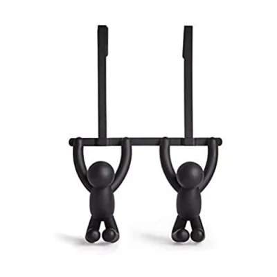 Imagen de Umbra Buddy Gancho doble para puerta, ABS, Negro