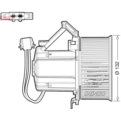 Imagen de DENSO DEA02009 Ventilador de Calefacción para vehíc. con volante a la izquierda AUDI: Q5, A4 B8 Avant, Allroad