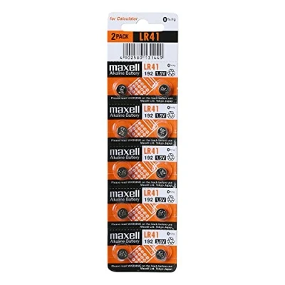 Imagen de Blister Original De 10x Pilas Boton Maxell LR41 192 V3GA AG3 SR41 392 RW47 384