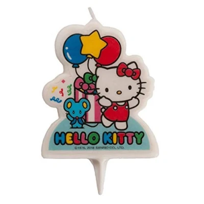 Imagen de Dekora 346220 Vela 2D de Hello Kitty para Decoración, Multicolor, 2x7x15 cm