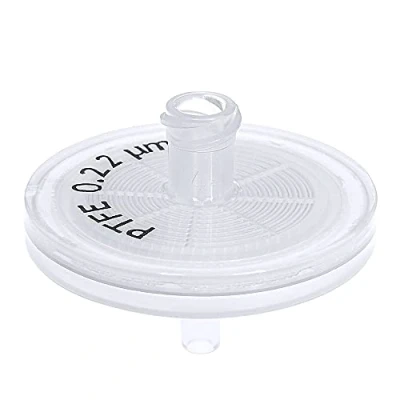 Imagen de Filtro de jeringa, ABLUO, 25mm, Membrana PTFE, 0.22µm, alojamiento PP, 10/pc