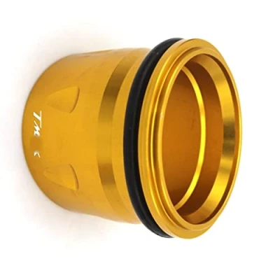 Imagen de LOPART para Yamaha T MAX TMAX 530 500 Tmax500 XP530 2012 2013 2014 2015 2016 Silenciador De Tubo Motocicleta Accesorios Cubierta Punta Escape Partes (Color : Gold)
