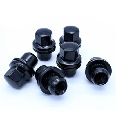 Imagen de OMP Speed Juego de 20 Tuercas M14X1.5 Compatible con Range Rover y Land Llave 22 Color Negro DIN 10.9
