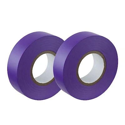 Imagen de Gocableties cinta eléctrica morada, 19 mm x 20 m, fuerte aislante de PVC autoadhesiva para aislar, reparar y proteger cables eléctricos, 2 rollos