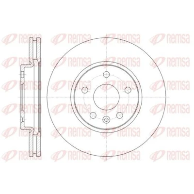 Imagen de REMSA 61313.10 Disco de freno Eje delantero 276, 276 26 5 ventilado OPEL: Astra J Hatchback, Zafira C Tourer, GTC, CHEVROLET: Cruze Berlina