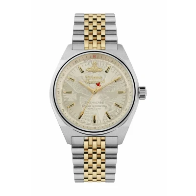 Imagen de Vivienne Westwood Lady Sydenham Reloj de Cuarzo para Mujer con Correa Acero Inoxidable, Gris pálido, Lujo