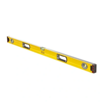 Imagen de STANLEY Nivel FatMax II 120 cm, cuerpo de aluminio reforzado, 3 burbujas visibilidad, precisión +/ 0.5mm/m, bases mecanizadas, extremos caucho, empuñaduras fijas, 1 43 548