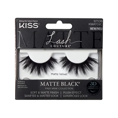 Imagen de KISS Lash Faux Mink 3D Matte Collection 02 Alfombra aterciopelada mate