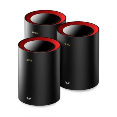 Imagen de CUDY AX3000 2,5G Sistema de Malla Wi Fi 6 6, 2,5 g WAN, Backhaul Ethernet, Ideal para 1Gig+ Internet, Wireguard, OpenVPN, Zerotier, CloudFlare, DDNS, 2023 Lanzamiento M3000 3 Pack