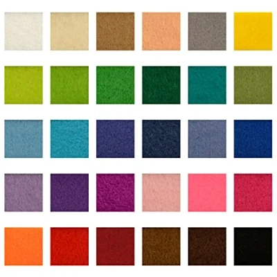 Imagen de Vaessen Creative Hojas de Fieltro A4, Multicolor, 21x3x31 cm, 30