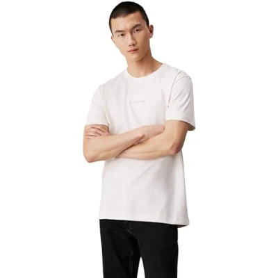 Imagen de Calvin Klein Jeans Monologo TEE Camiseta estampada, Hombre, Talla: XS, Ivory