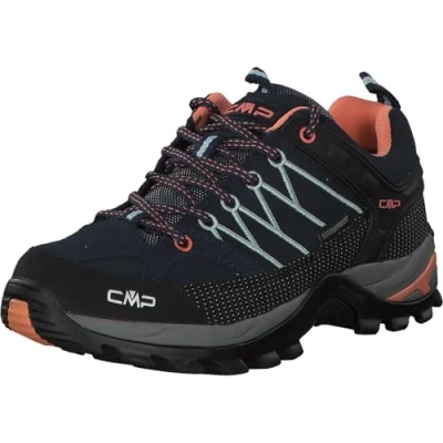 Imagen de CMP Rigel Low Wmn Trekking Shoes WP, Zapatillas de Senderismo Mujer, B Blue Giada Peach, 36 EU
