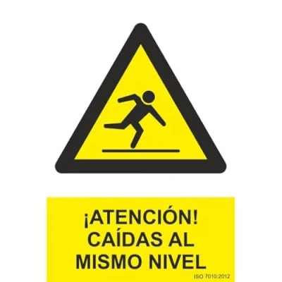 Imagen de Señal ¡Atención! Caídas Al Mismo Nivel (tintas UV) SEKURECO skrc