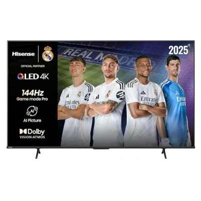 Imagen de TV QLED 55&quot; Hisense 55E7Q PRO, 4K, Quad Core/MT9618, Procesador Hi View Engine, 144 Hz, IA Upscaler, Negro