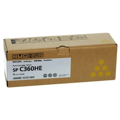 Imagen de Aficio SP C361SFNw Ricoh type C360HE toner amarillo XL (original)