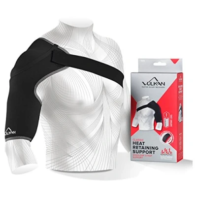 Imagen de Vulkan soporte de hombro clásico deportivo, grande, para lesiones del manguito rotador, articulación AC y dislocaciones, correa hombres mujeres,