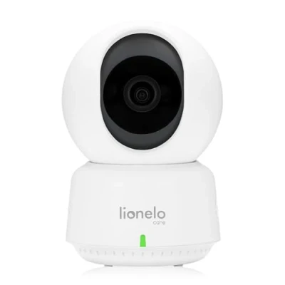 Imagen de lionelo Babyline 9.1 Vigilabebés electrónico con cámara giratoria 360 Full HD de 5 Pulgadas, Alcance 50 m/300 m, comunicación bidireccional, batería 8 h, función VOX, Acoplamiento hasta 4