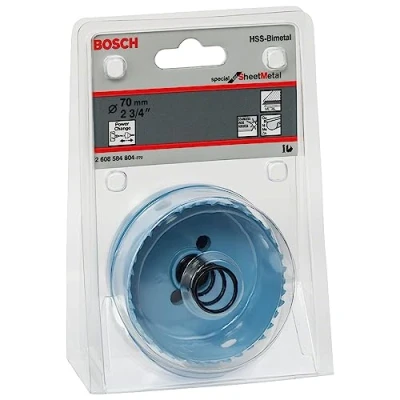 Imagen de Bosch Professional 1x Sierra de Corona Special for Sheet Metal (Laminas Acero, Acero Inoxidable, Ø 70 mm, Accesorios para Taladros)