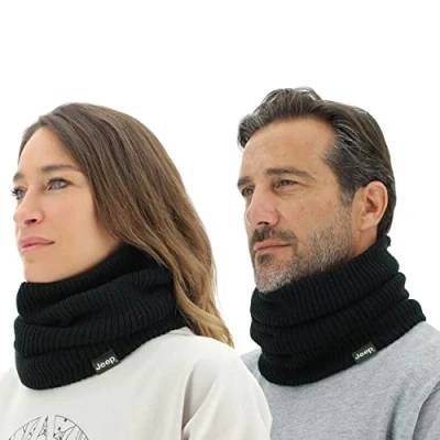 Imagen de JEEP O102601 B000 J Ribbed Tricot NECKWARMER J22W Unisexo Black Uni