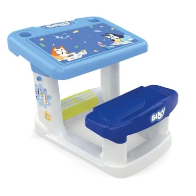 Imagen de Chicos Pupitre Bluey Escritorio Infantil con Gran superfície de Trabajo y Compartimentos para Guardar Objetos. A Partir 24 Meses (51084)