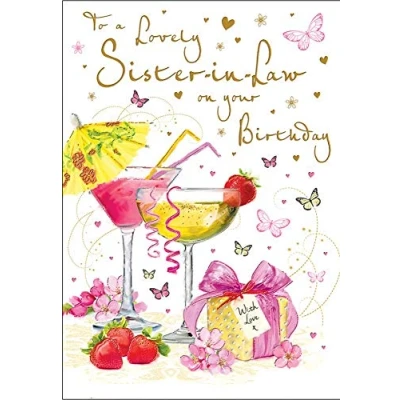 Imagen de Piccadilly Greetings Regal Publishing Tarjeta de cumpleaños para cuñada (23 x 15 cm)