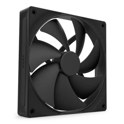 Imagen de NZXT F140P Ventilador de presión estática para Caja PC 140 mm Ideal radiadores y disipadores Alta Entrada Trasera biselada Bajo Ruido Control PWM Negro