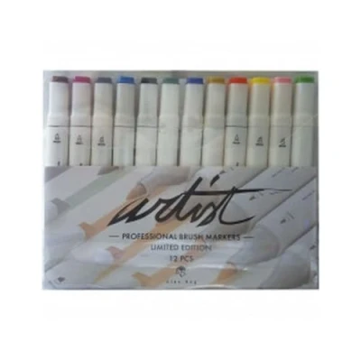 Imagen de Alex Bog Rotuladores Professional Multicolor 12 Piezas Doble punta