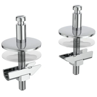 Imagen de Ideal Standard Multi Suites, Juego de bisagras para asiento inodoro, kit versátil, EW01067, Neutro