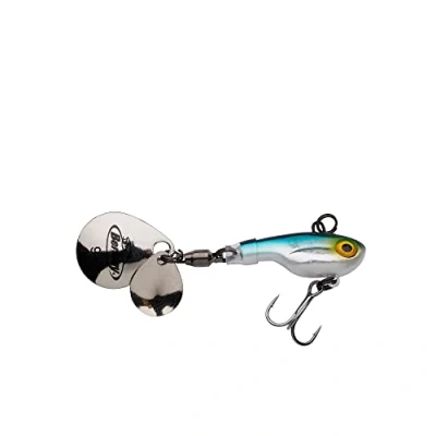 Imagen de Berkley BerkleyPulse Spintail Cebo Artificial, Azul y Plateado Brillante, 7,5 cm