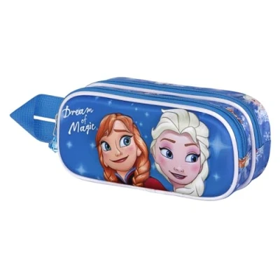 Imagen de Disney Frozen 2 Dream Estuche Portatodo 3D Doble, Azul, 22 x 9,5 cm