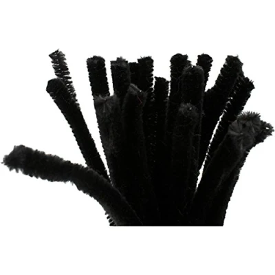 Imagen de Creativ 100263 Limpiapipos, grosor 9 mm, L: 30 cm, negro, 25 piezas