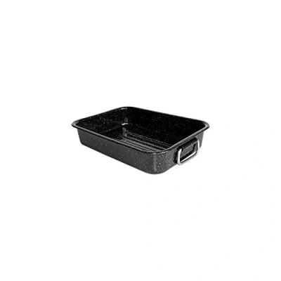 Imagen de Beka 14721404 Bandeja de Horno esmaltada (diámetro 40 cm, Apta para Horno), Color Negro