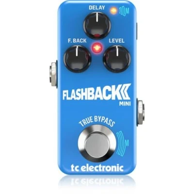 Imagen de TC Electronic FLASHBACK 2 MINI DELAY Legendario pedal de retardo ultracompacto con interruptor pie MASH y nuevos algoritmos cinta analógicos