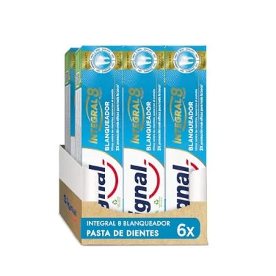 Imagen de Signal Pasta de Dientes Integral 8 Blanqueador Con ingredientes origen natural 75ml x6