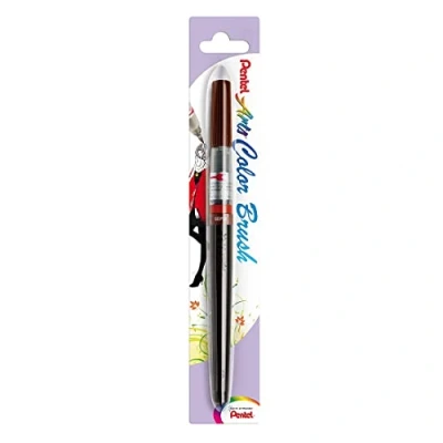 Imagen de Pentel color Brush Pincel recargable, sepia