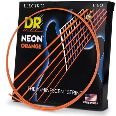 Imagen de DR String NOE 11 Neon Orange Juego Cuerdas Eléctrica
