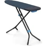 Imagen de Joseph Glide Plus Tabla de Planchar 130 x 38 cm, Altura Regulable, Reposaplancha Resistente al Calor, Funda Algodón Súper Absorbente, Negra/Azul