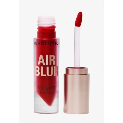 Imagen de Revolution, Air Blur Labial Líquido Mate, Color de Larga Duración, Vegano y Libre Crueldad, Fiery Red, 3.5ml