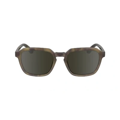 Imagen de Calvin Klein Men&#039;s Sunglasses CK23533S Khaki Havana with Solid Green Lens