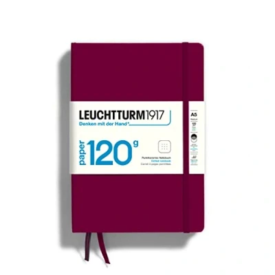 Imagen de LEUCHTTURM1917 363535 Libreta de notas Medium (A5), EDITION 120, Tapas duras, 203 páginas numeradas, Port Red, Puntos