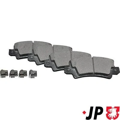 Imagen de JP GROUP 4863701310 Juego de pastillas freno Eje trasero con avisador acústico desgaste TOYOTA: Corolla IX Hatchback, Berlina