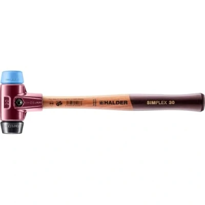 Imagen de Halder 3012030 &quot;Simplex Soft Face Rubber/TPE Soft&quot; mazo, multicolor, 30 mm
