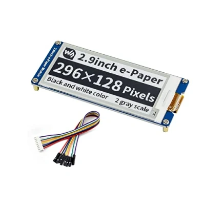 Imagen de waveshare 2.9inch E Paper Module 296x128 Resolution 3.3V/5V Two Color Ink Display epaper Screen SPI Interface for Raspberry Pi/Arduino/Nucleo Support Partial Refresh