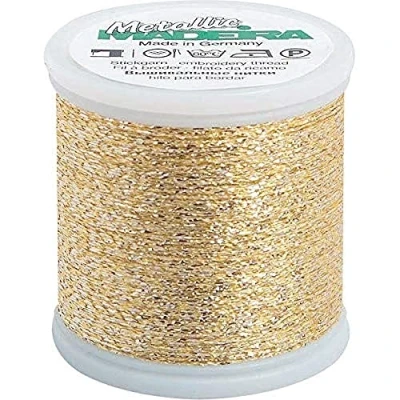 Imagen de Madeira 9842 33 Metallic Nylon/Polyester Embroidery Thread, 40wt/220 yd, Textured Sky Blue