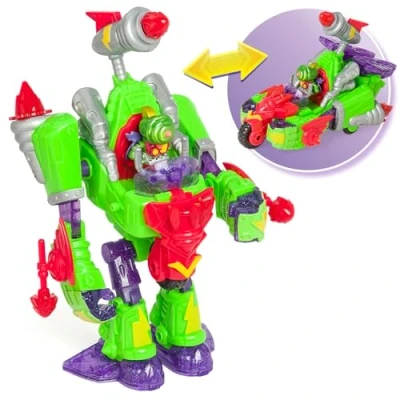 Imagen de SUPERTHINGS Turbo Warrior Speed Robot transformable. El se transforma en un Coche. Incluye 1 Warrior, Accesorio Exclusivo y SuperThing