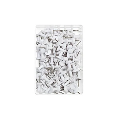 Imagen de Wedo 054200 Pack de 100 agujas para tablero, color blanco
