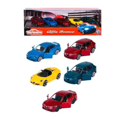Imagen de Majorette Dream Cars 5 Alfa Romeo Coches de Juguete como Set Regalo, Modelos para coleccionistas o niños a Partir 3 años,