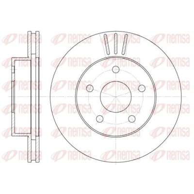 Imagen de REMSA 6626.10 Disco de freno Eje delantero 305, 305 26 5 ventilado JEEP: GRAND Cherokee 2, II